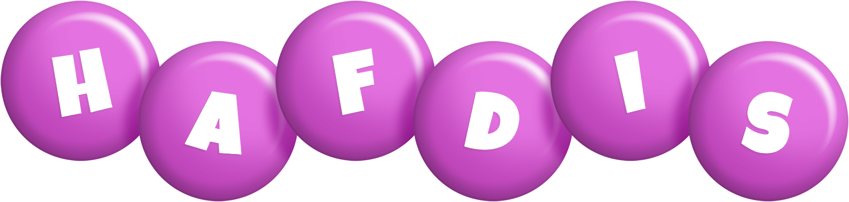 Hafdis candy-purple logo