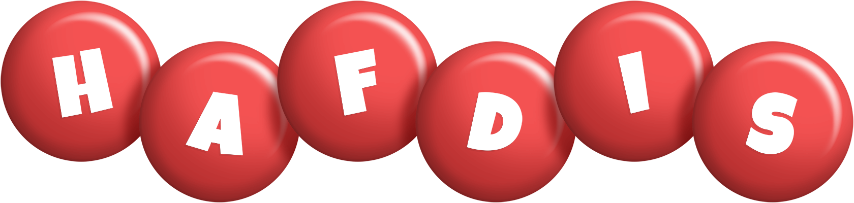 Hafdis candy-red logo