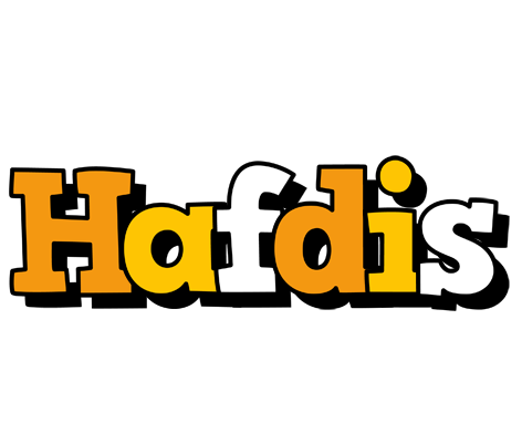 Hafdis cartoon logo