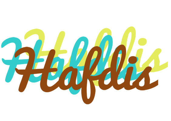 Hafdis cupcake logo