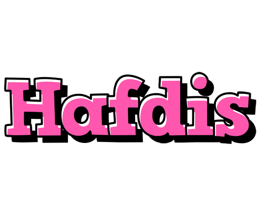 Hafdis girlish logo