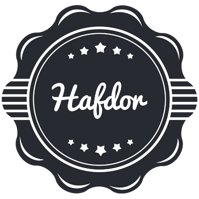 Hafdor badge logo