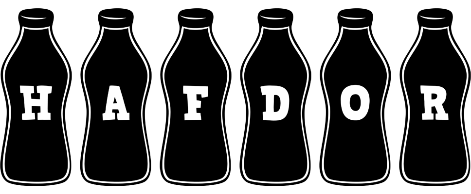 Hafdor bottle logo