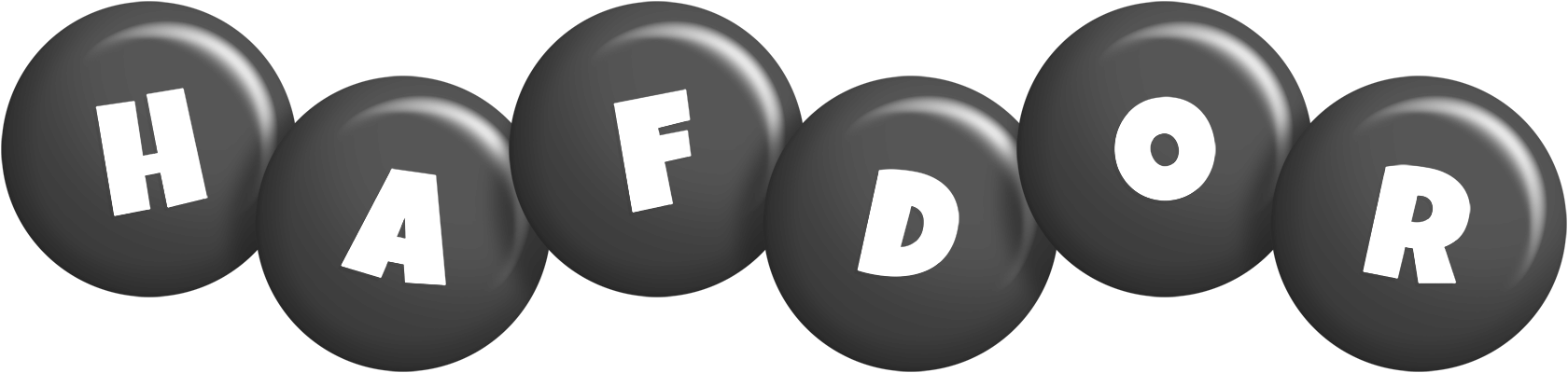Hafdor candy-black logo