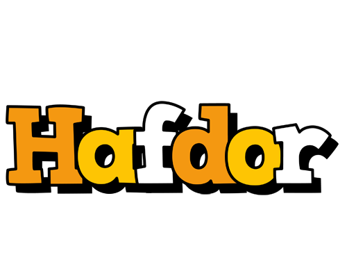 Hafdor cartoon logo