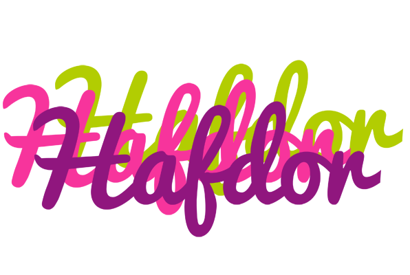 Hafdor flowers logo