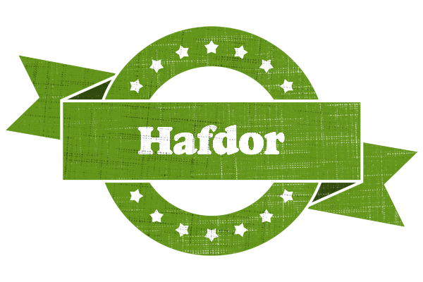 Hafdor natural logo