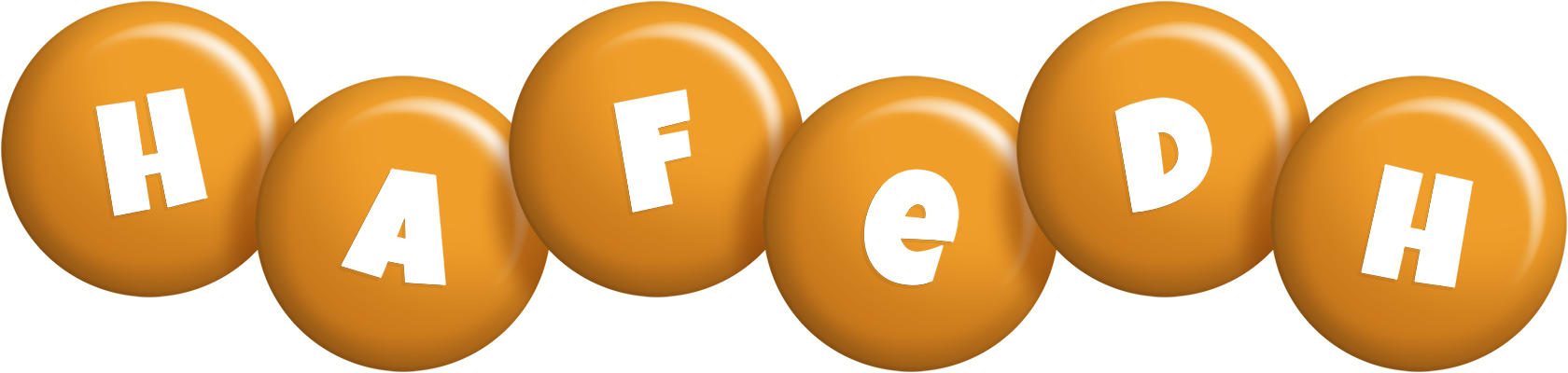 Hafedh candy-orange logo