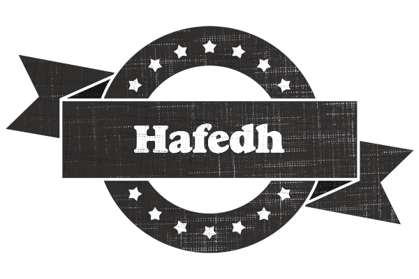 Hafedh grunge logo