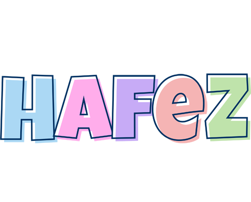 Hafez pastel logo