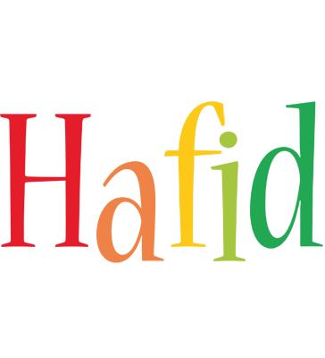 Hafid birthday logo