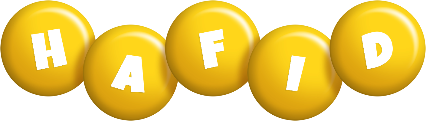 Hafid candy-yellow logo