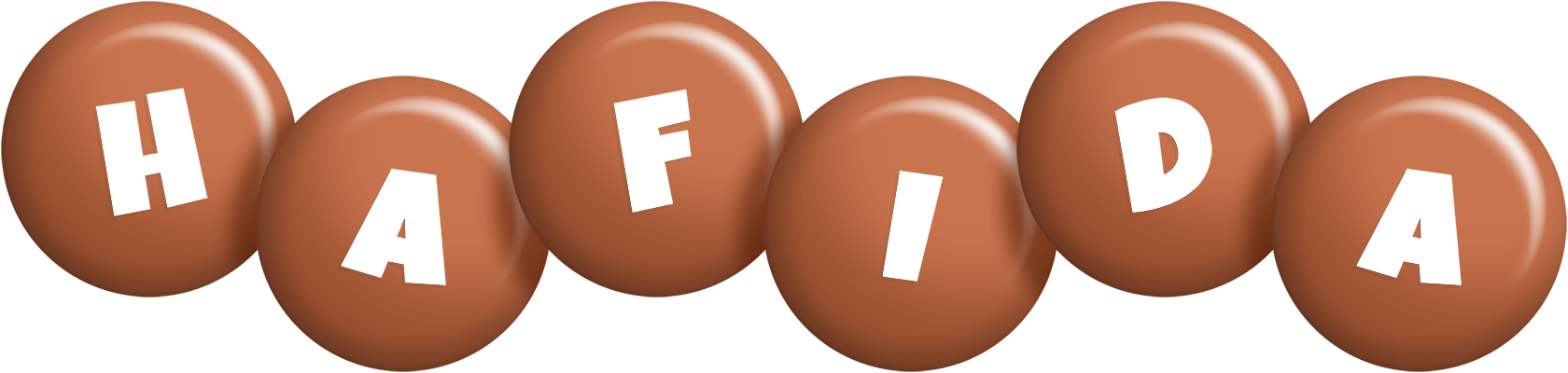 Hafida candy-brown logo