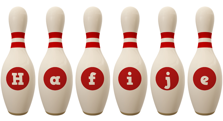Hafije bowling-pin logo