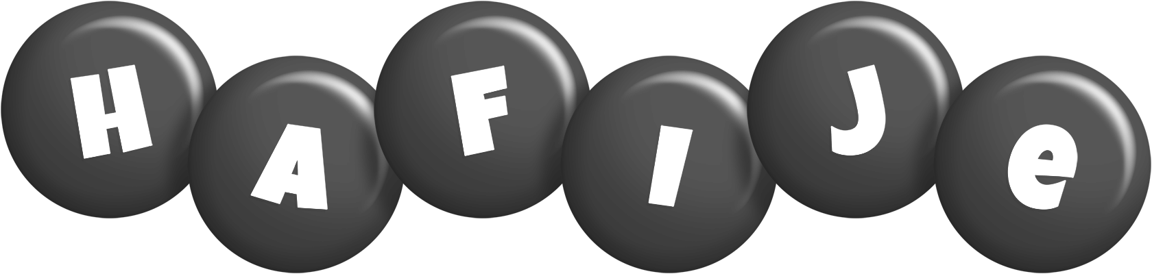 Hafije candy-black logo