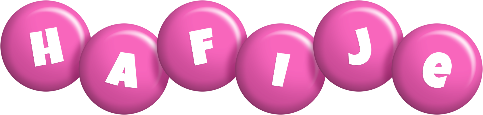 Hafije candy-pink logo