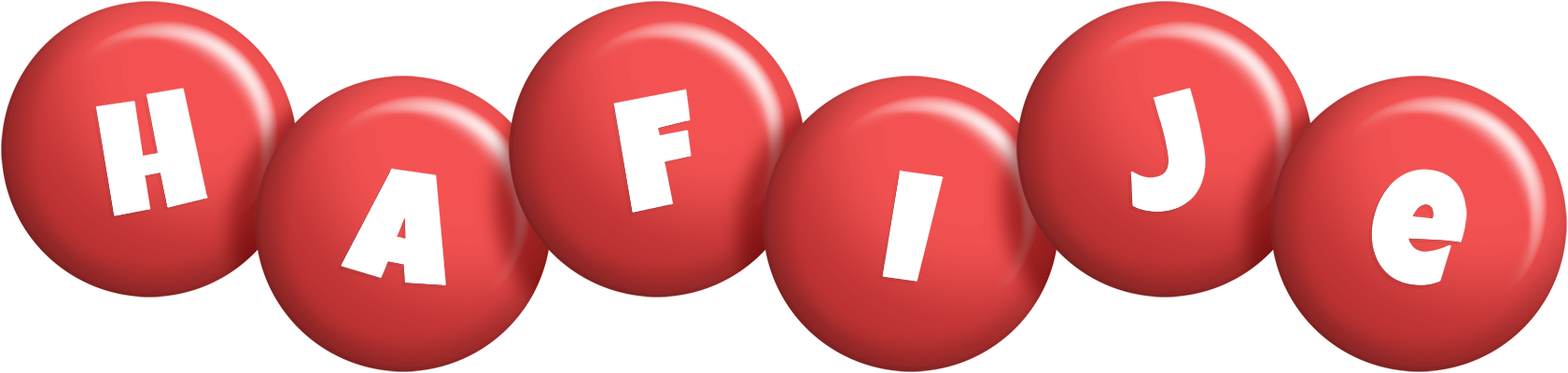 Hafije candy-red logo
