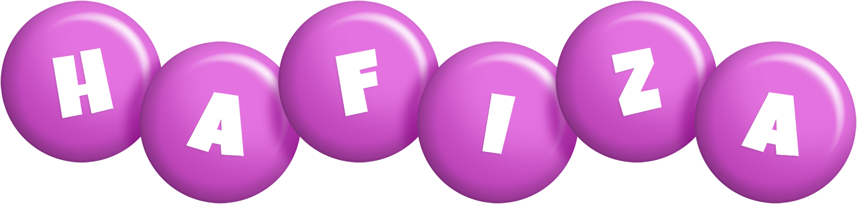 Hafiza candy-purple logo