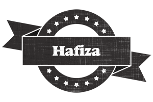 Hafiza grunge logo