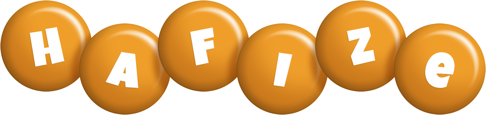 Hafize candy-orange logo