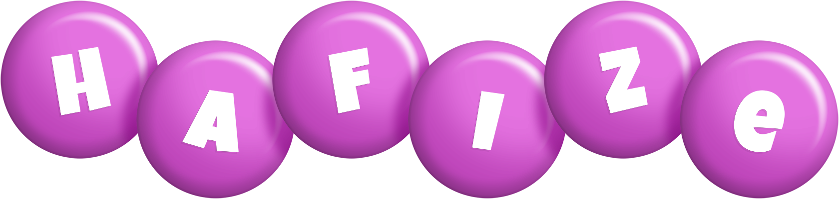 Hafize candy-purple logo