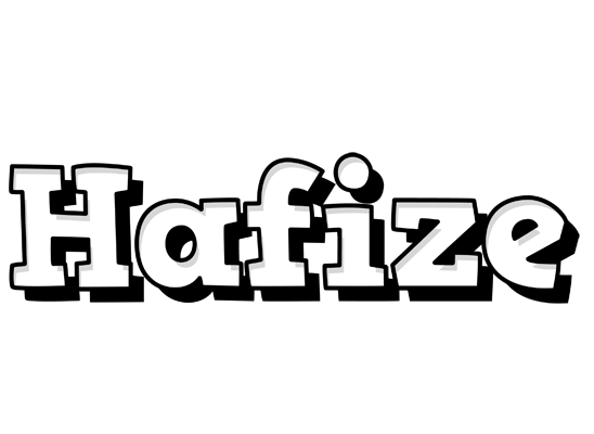 Hafize snowing logo
