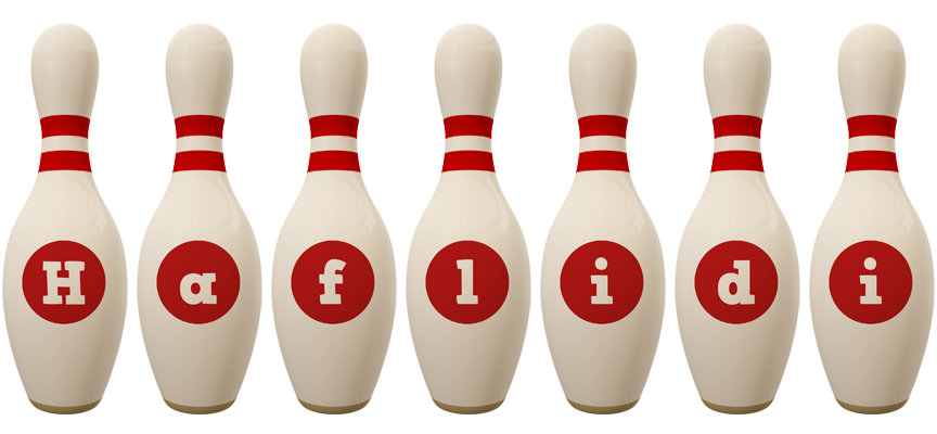 Haflidi bowling-pin logo