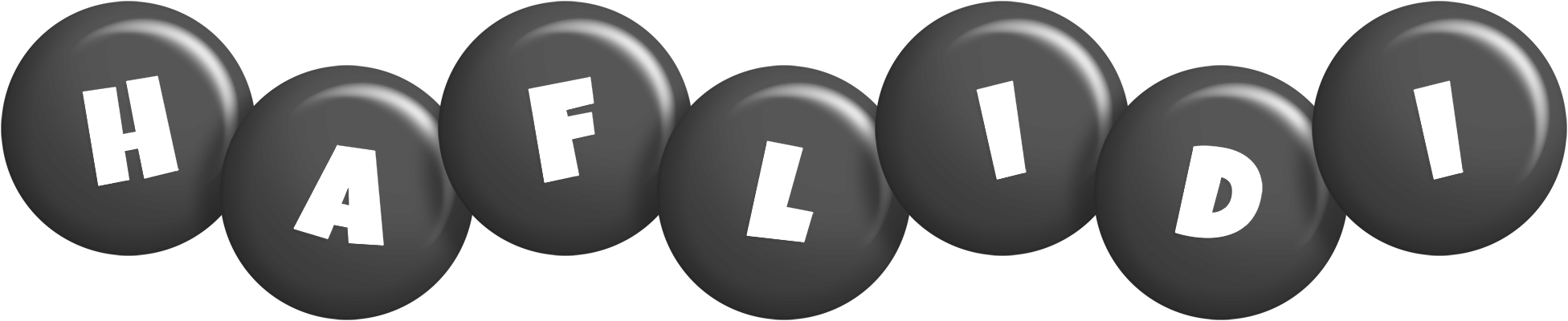 Haflidi candy-black logo