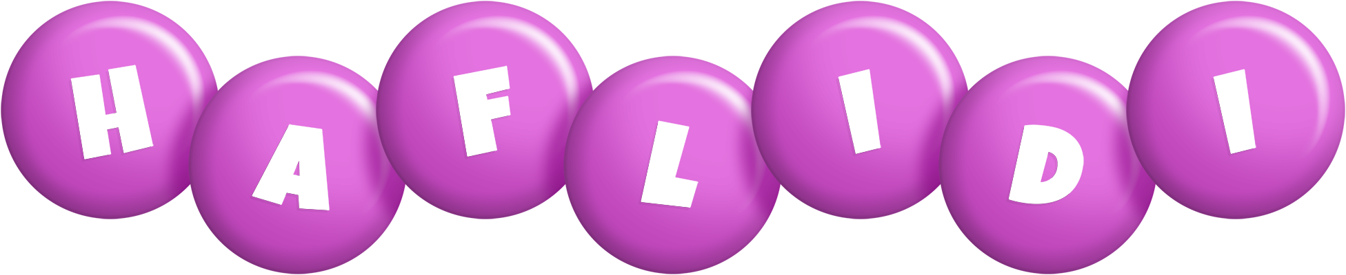 Haflidi candy-purple logo