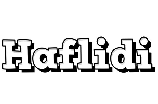 Haflidi snowing logo