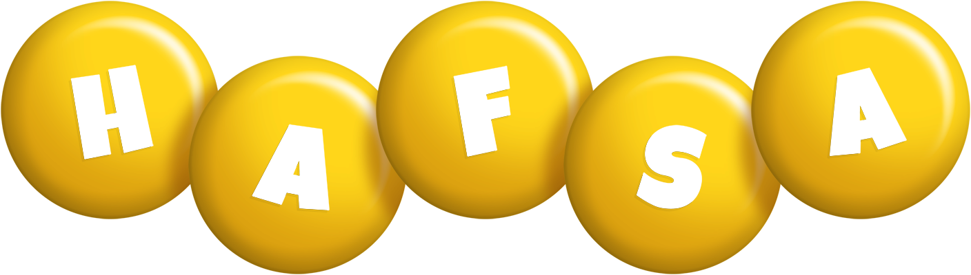 Hafsa candy-yellow logo
