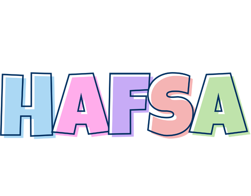 Hafsa pastel logo