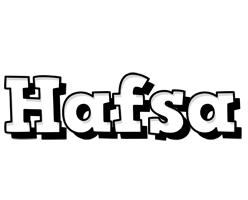 Hafsa snowing logo