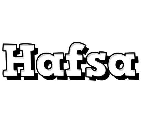 Hafsa snowing logo