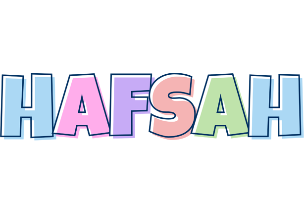 Hafsah pastel logo
