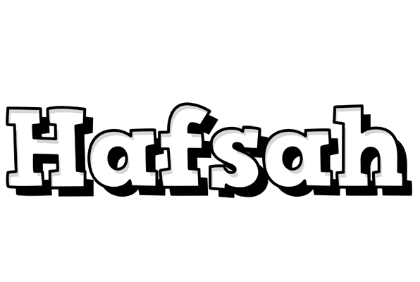 Hafsah snowing logo