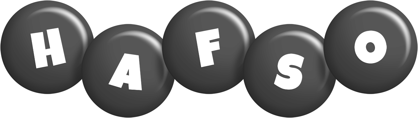 Hafso candy-black logo