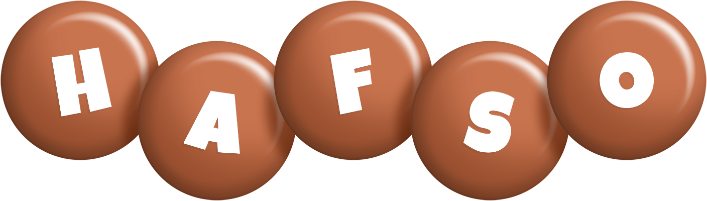 Hafso candy-brown logo