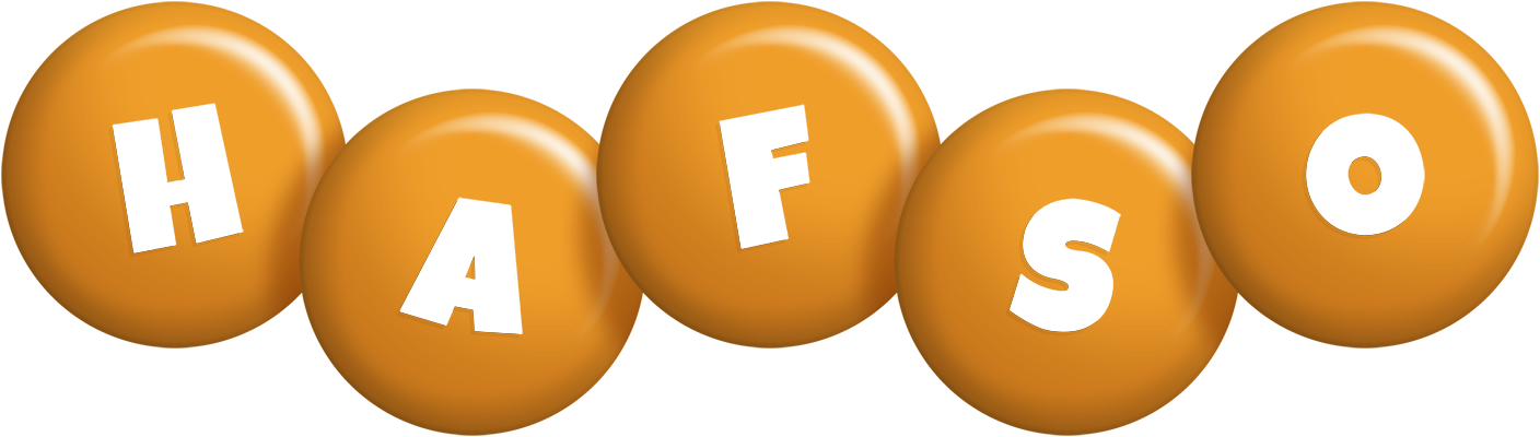 Hafso candy-orange logo
