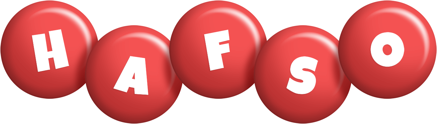 Hafso candy-red logo