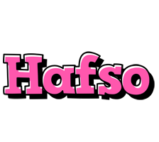 Hafso girlish logo