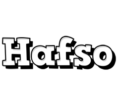 Hafso snowing logo