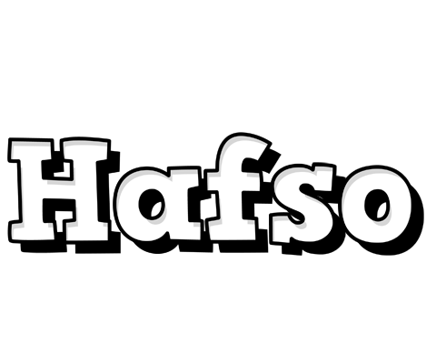 Hafso snowing logo