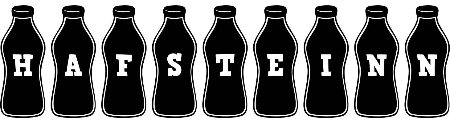 Hafsteinn bottle logo