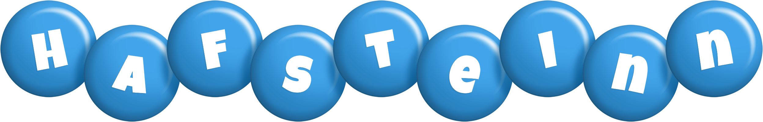 Hafsteinn candy-blue logo