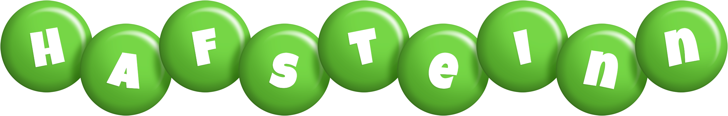Hafsteinn candy-green logo