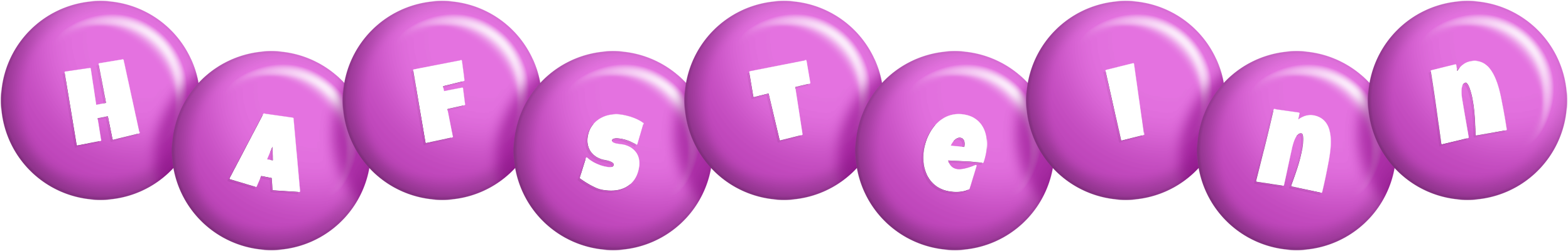 Hafsteinn candy-purple logo