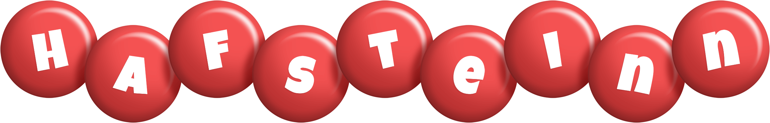 Hafsteinn candy-red logo