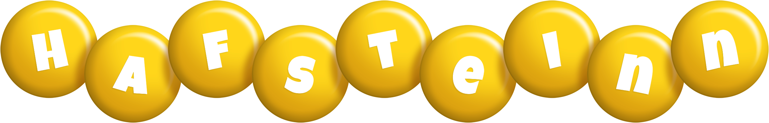 Hafsteinn candy-yellow logo