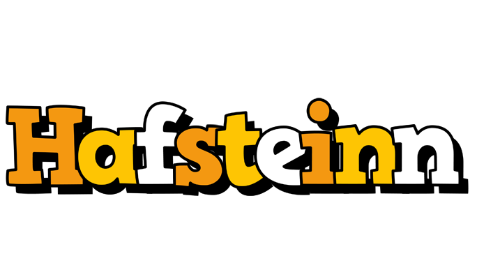 Hafsteinn cartoon logo